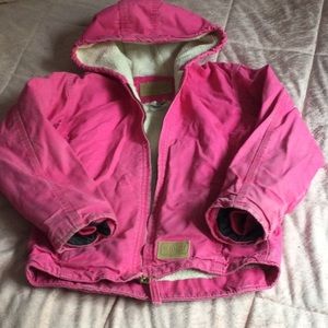 CE Schmidt size small 6/8 pink insulated winter hooded coat
